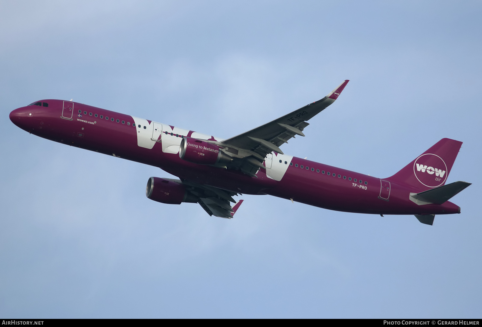 Aircraft Photo of TF-PRO | Airbus A321-211 | WOW Air | AirHistory.net #151640