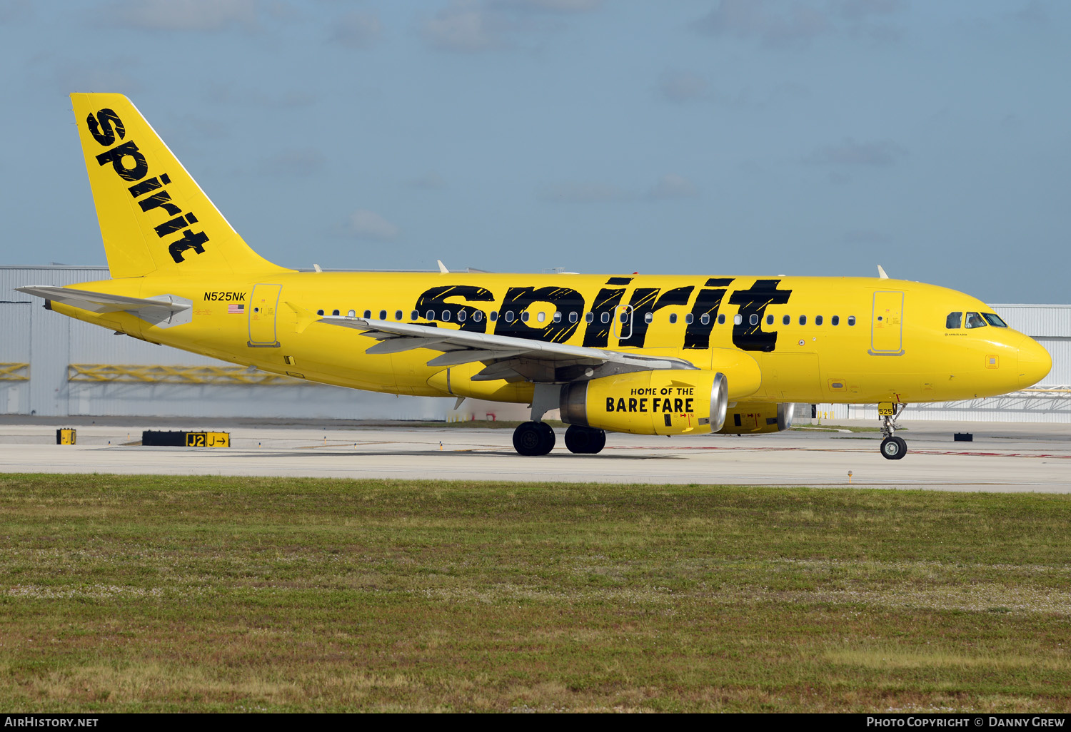 Aircraft Photo of N525NK | Airbus A319-132 | Spirit Airlines | AirHistory.net #151675