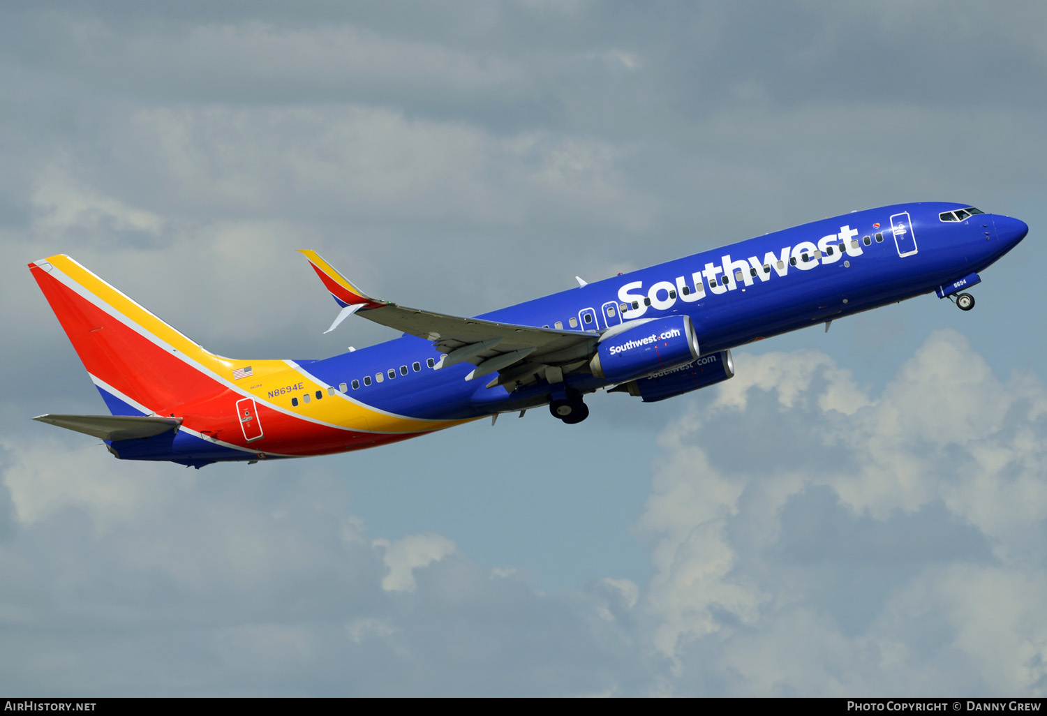 Aircraft Photo of N8694E | Boeing 737-8H4 | Southwest Airlines | AirHistory.net #151706