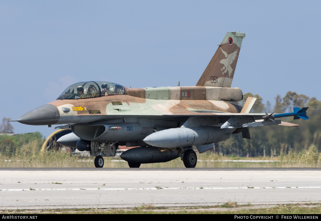 Aircraft Photo of 061 | General Dynamics F-16D Barak | Israel - Air Force | AirHistory.net #151707