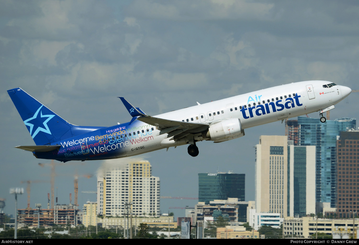 Aircraft Photo of C-GTQC | Boeing 737-8Q8 | Air Transat | AirHistory.net #151741