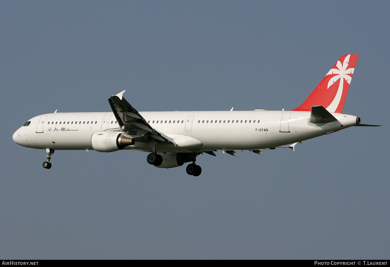 Aircraft Photo of F-GYAQ | Airbus A321-211 | Air Méditerranée | AirHistory.net #151755