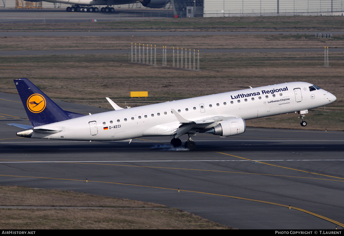 Aircraft Photo of D-AECI | Embraer 190LR (ERJ-190-100LR) | Lufthansa Regional | AirHistory.net #151804