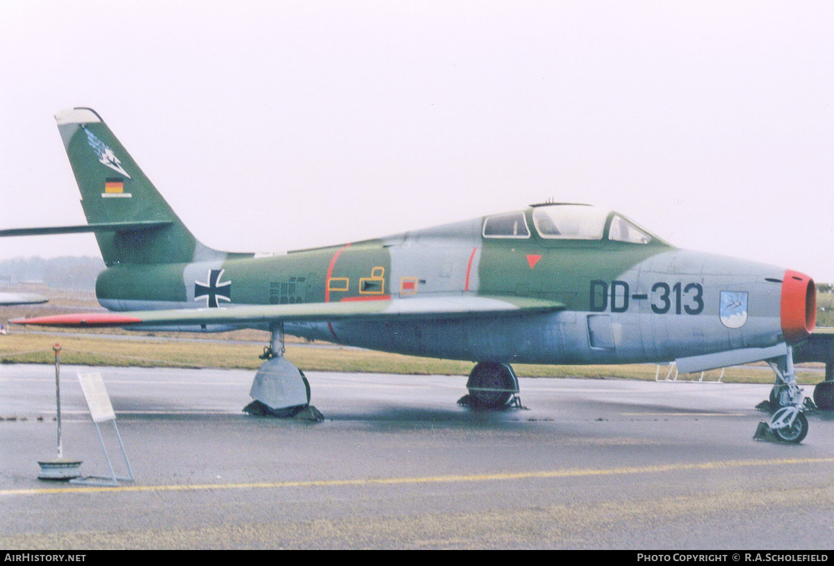 Aircraft Photo of DD-313 | Republic F-84F Thunderstreak | Germany - Air Force | AirHistory.net #151855