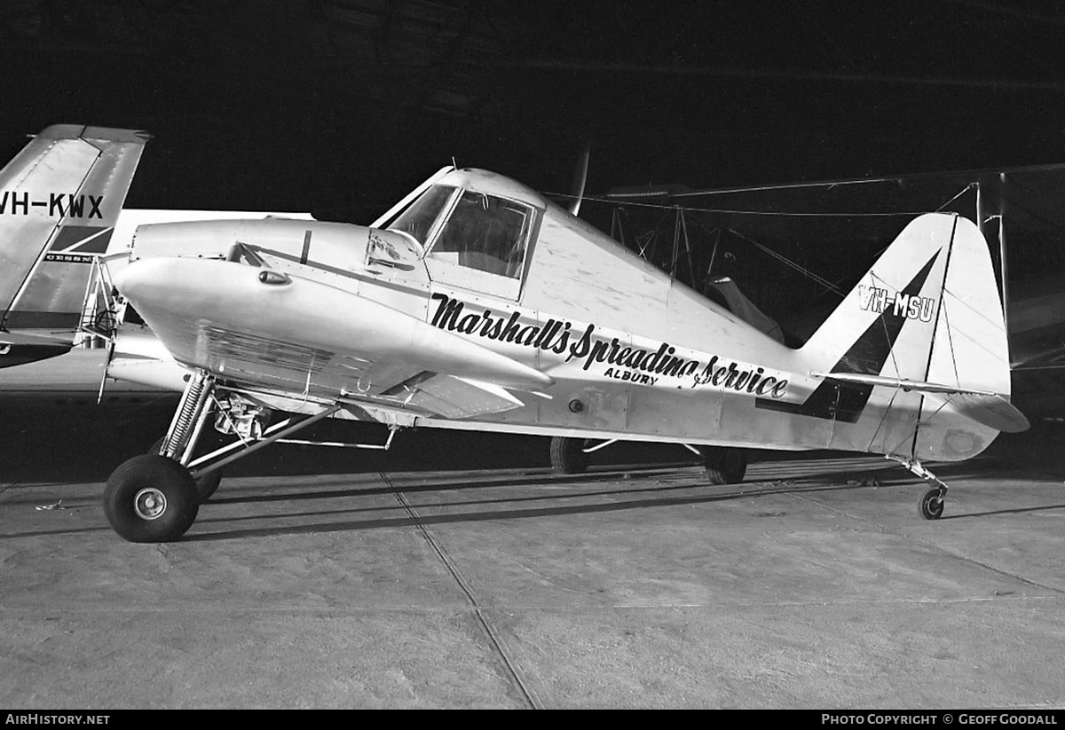 Aircraft Photo of VH-MSU | IMCO Callair A-9A | Marshall's Spreading Service | AirHistory.net #151909