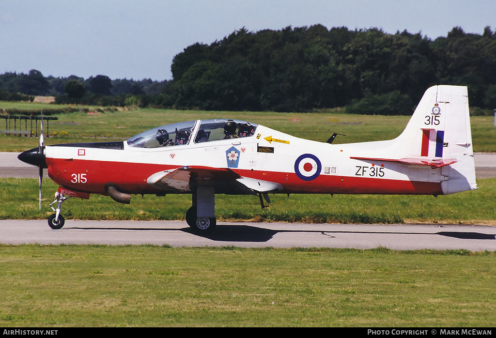 Aircraft Photo of ZF315 | Short S-312 Tucano T1 | UK - Air Force | AirHistory.net #151941
