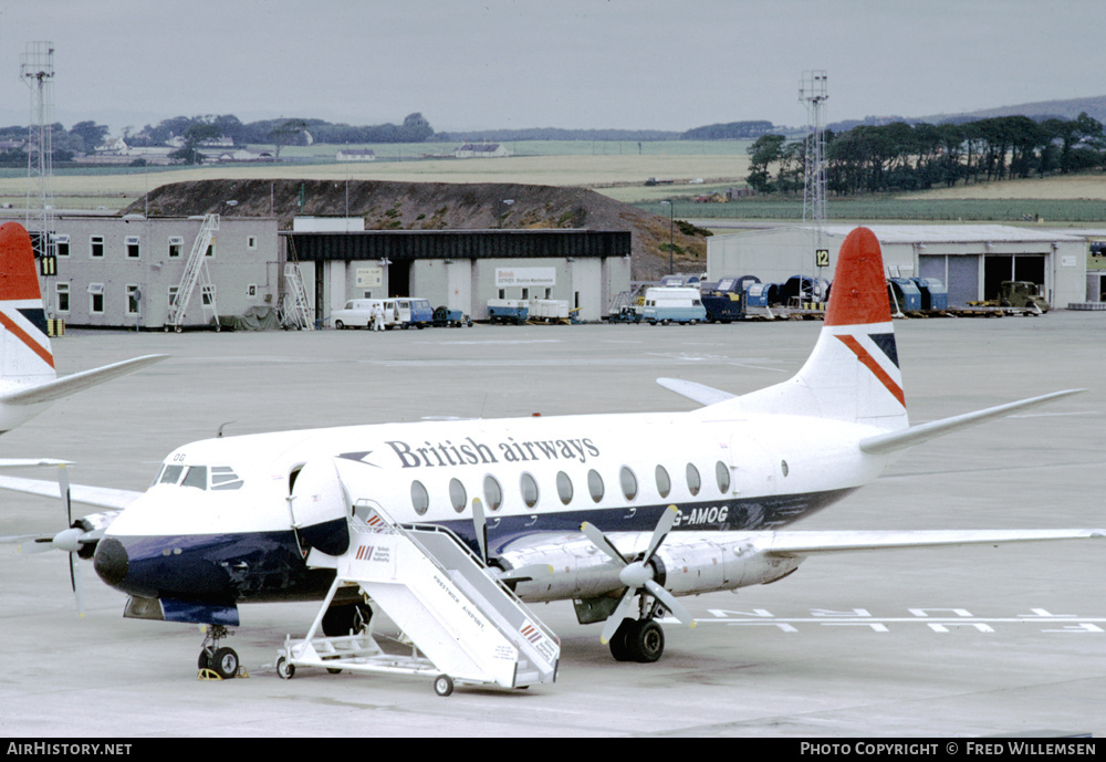 Aircraft Photo of G-AMOG | Vickers 701 Viscount | British Airways | AirHistory.net #151989