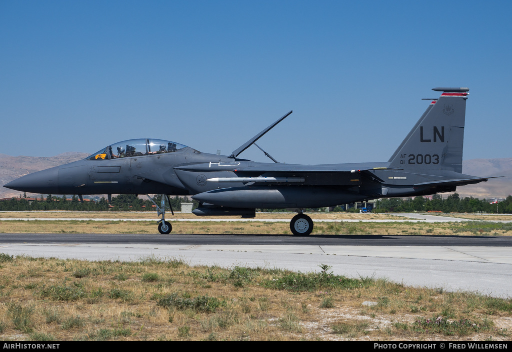 Aircraft Photo of 01-2003 / AF01-2003 | Boeing F-15E Strike Eagle | USA - Air Force | AirHistory.net #151991