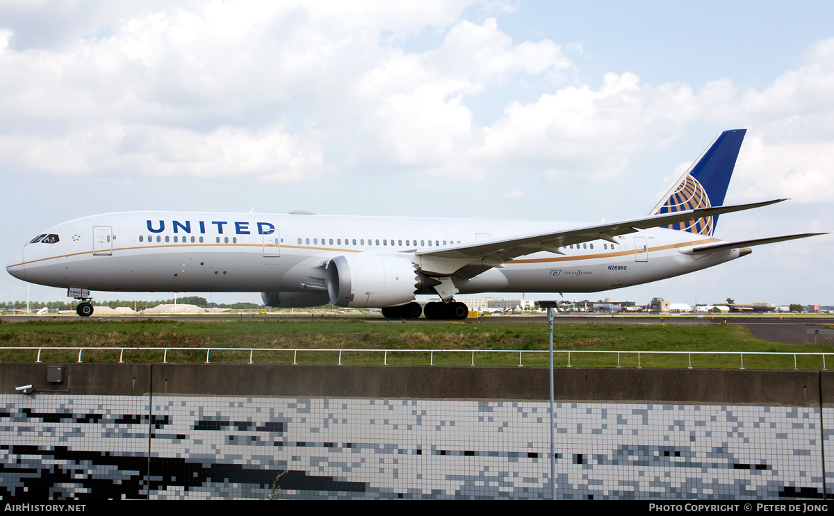 Aircraft Photo of N26960 | Boeing 787-9 Dreamliner | United Airlines | AirHistory.net #152037