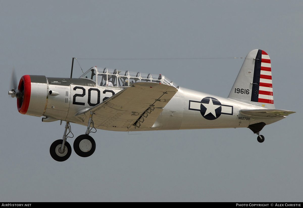 Aircraft Photo of N62700 | Vultee BT-13A Valiant | USA - Army | AirHistory.net #152075