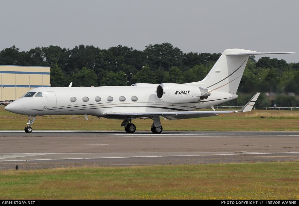 Aircraft Photo of N394AK | Gulfstream Aerospace G-IV Gulfstream IV-SP | AirHistory.net #152082