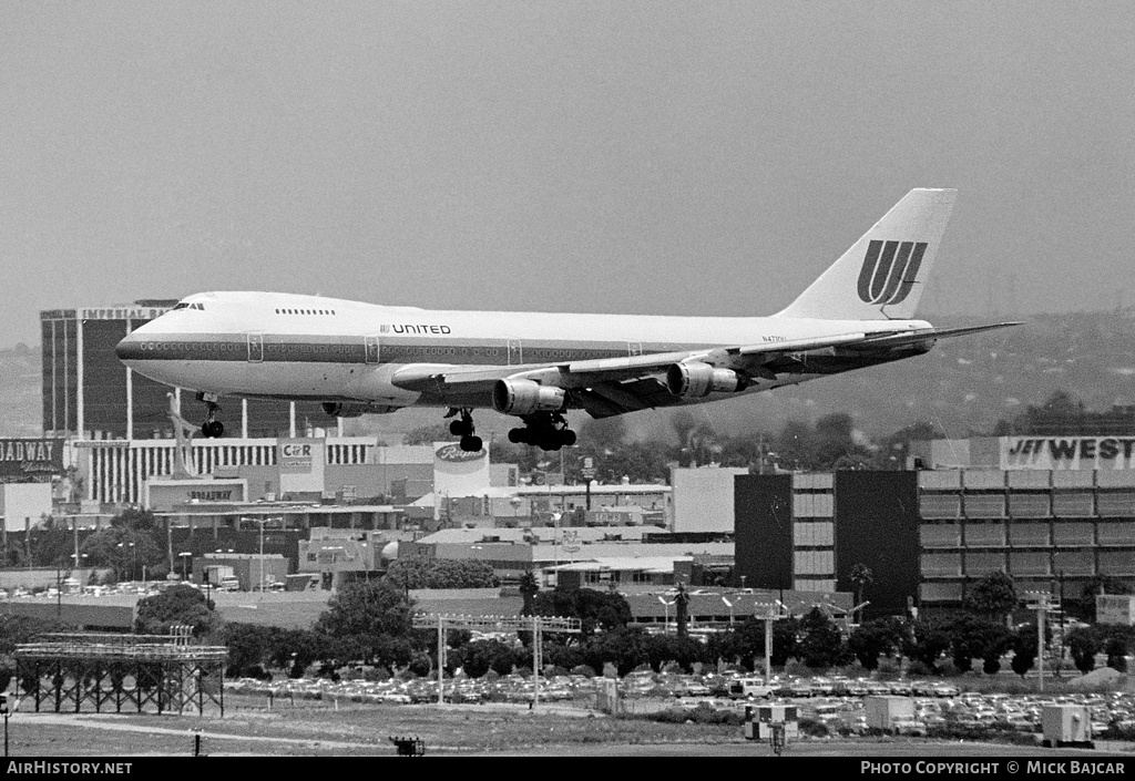Aircraft Photo of N4710U | Boeing 747-122 | United Airlines | AirHistory.net #152095