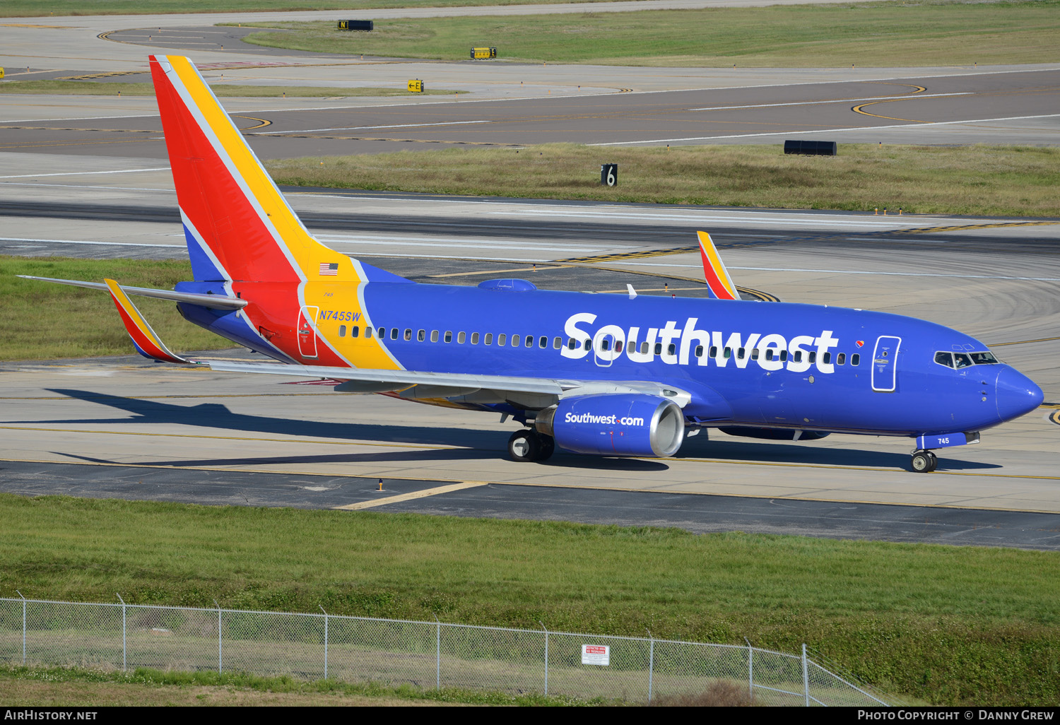Aircraft Photo of N745SW | Boeing 737-7H4 | Southwest Airlines | AirHistory.net #152113