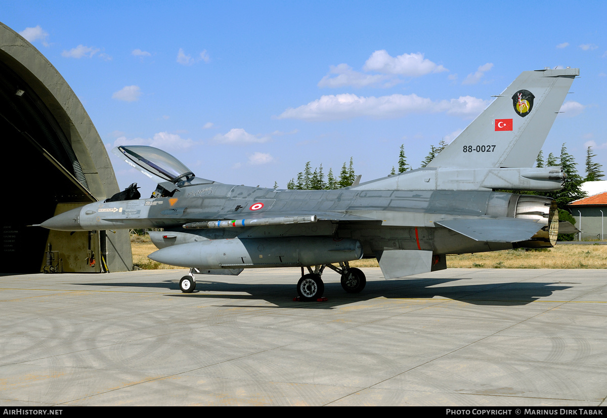 Aircraft Photo of 88-0027 | General Dynamics F-16C Fighting Falcon | Turkey - Air Force | AirHistory.net #152128