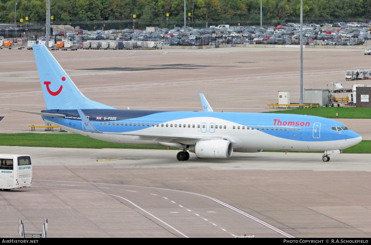 Aircraft Photo of G-FDZE | Boeing 737-8K5 | Thomson Airways | AirHistory.net #152130