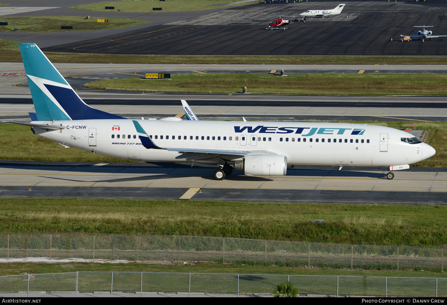Aircraft Photo of C-FCNW | Boeing 737-8CT | WestJet | AirHistory.net #152137
