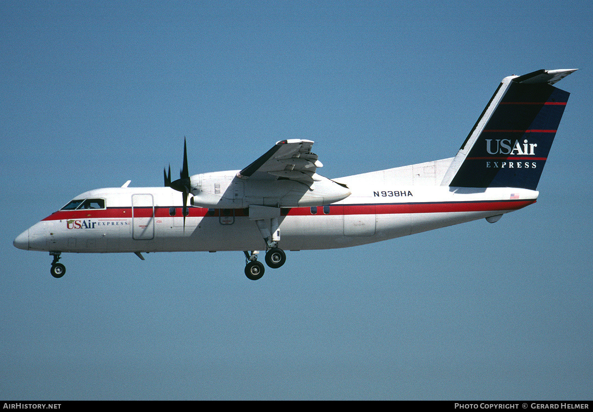 Aircraft Photo of N938HA | De Havilland Canada DHC-8-102 Dash 8 | USAir Express | AirHistory.net #152162
