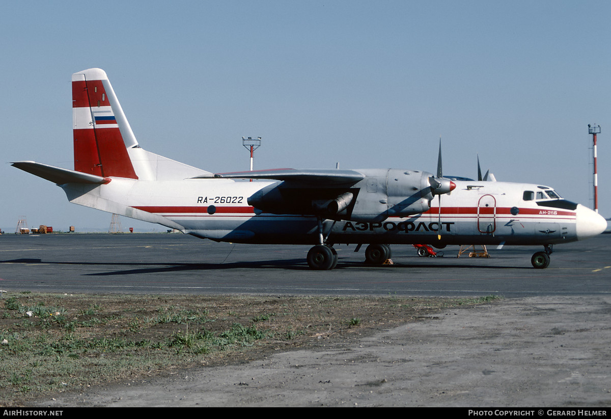 Aircraft Photo of RA-26022 | Antonov An-26B | Aeroflot | AirHistory.net #152177