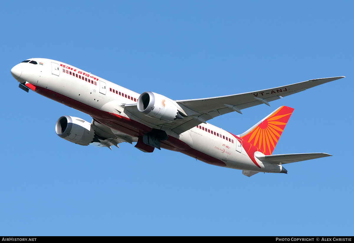 Aircraft Photo of VT-ANJ | Boeing 787-8 Dreamliner | Air India | AirHistory.net #152209