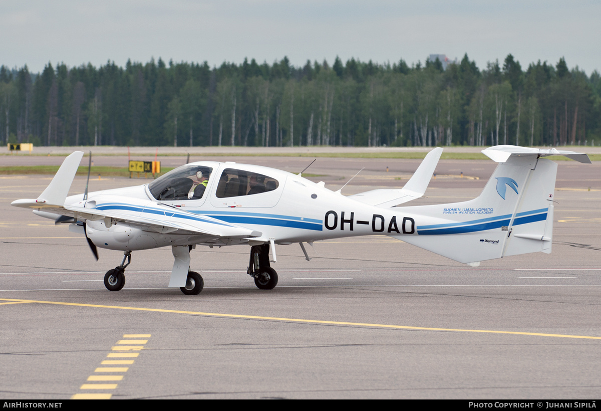 Aircraft Photo of OH-DAD | Diamond DA42 NG Twin Star | Suomen Ilmailuopisto - Finnish Aviation Academy | AirHistory.net #152226