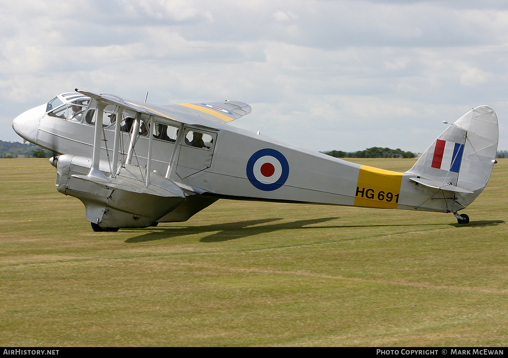 Aircraft Photo of G-AIYR / HG691 | De Havilland D.H. 89A Dragon Rapide | UK - Air Force | AirHistory.net #152227
