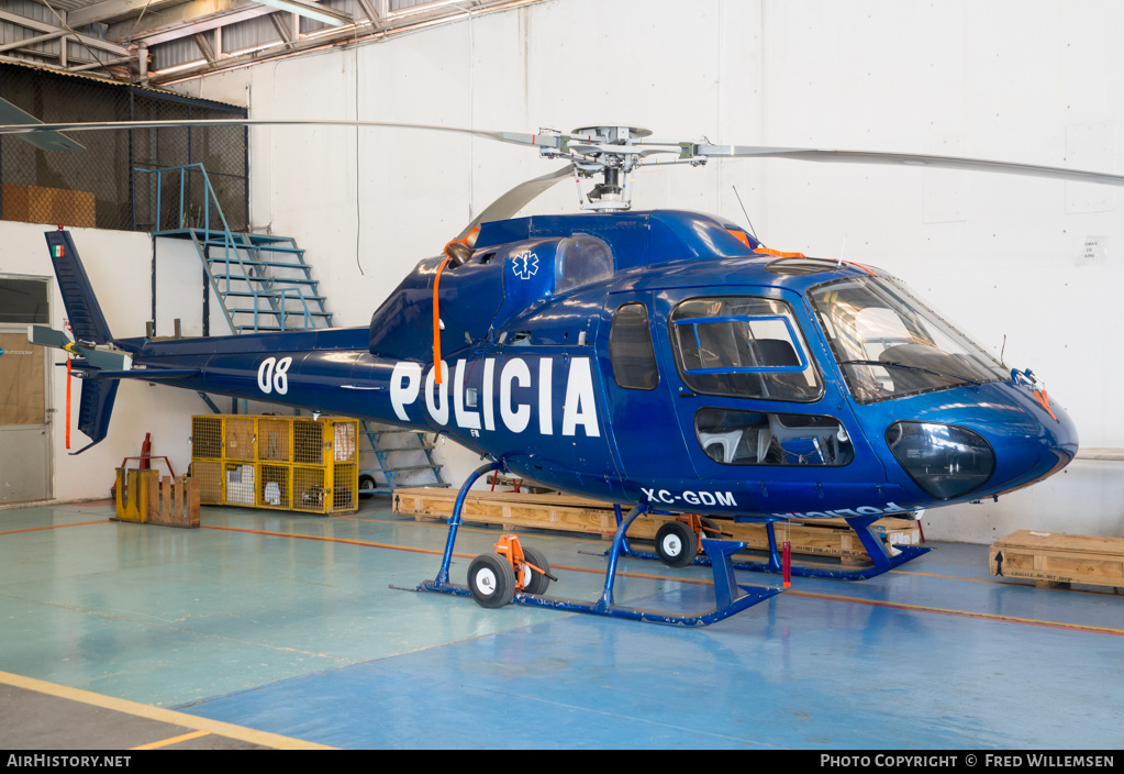 Aircraft Photo of XC-GDM | Eurocopter AS-350F2 Ecureuil | Policía | AirHistory.net #152261