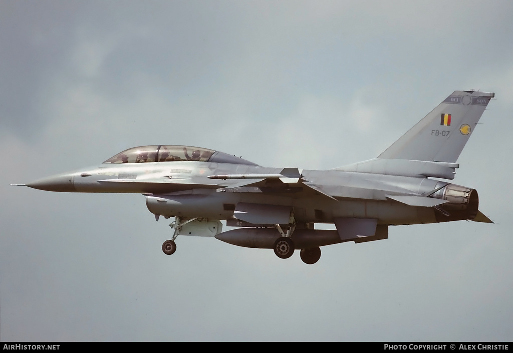 Aircraft Photo of FB-07 | General Dynamics F-16B Fighting Falcon | Belgium - Air Force | AirHistory.net #152270