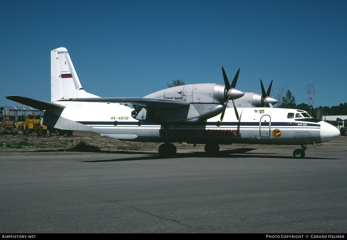 Aircraft Photo of RA-48118 | Antonov An-32A | Moscow Airways | AirHistory.net #152279