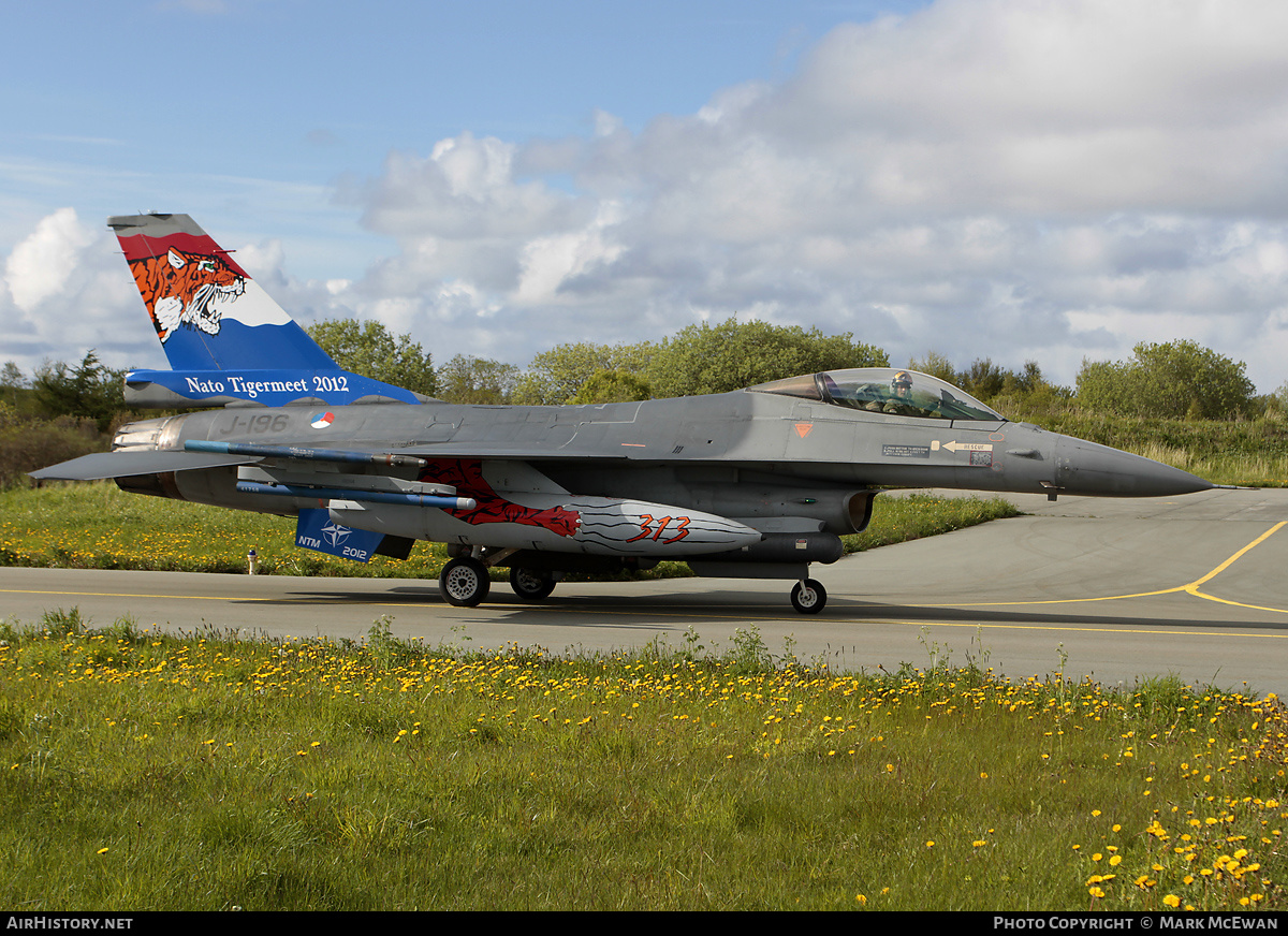 Aircraft Photo of J-196 | General Dynamics F-16AM Fighting Falcon | Netherlands - Air Force | AirHistory.net #152303