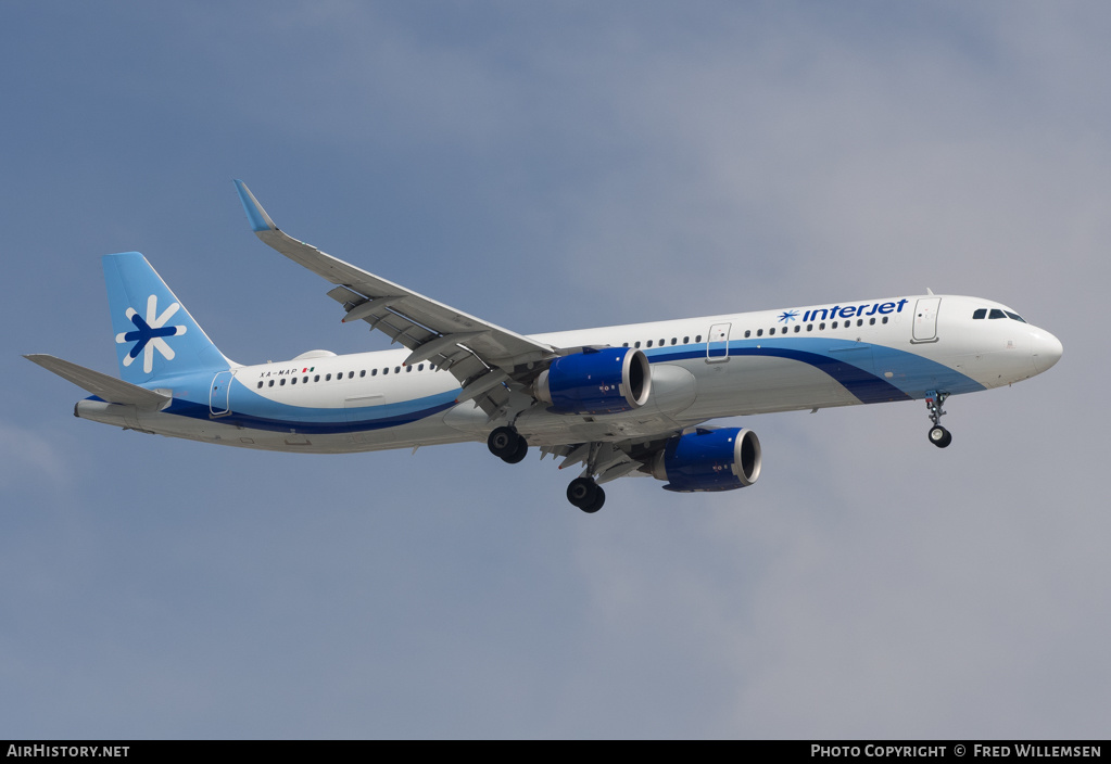 Aircraft Photo of XA-MAP | Airbus A321-251N | Interjet | AirHistory.net #152307