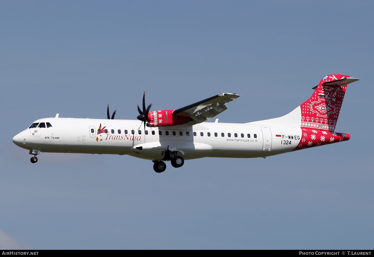 Aircraft Photo of F-WWEG | ATR ATR-72-600 (ATR-72-212A) | TransNusa Aviation | AirHistory.net #152318