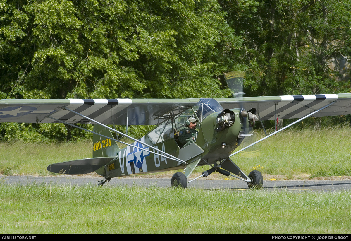 Aircraft Photo of F-BFMQ / 480231 | Piper L-4J Grasshopper (J-3C-65) | USA - Air Force | AirHistory.net #152436