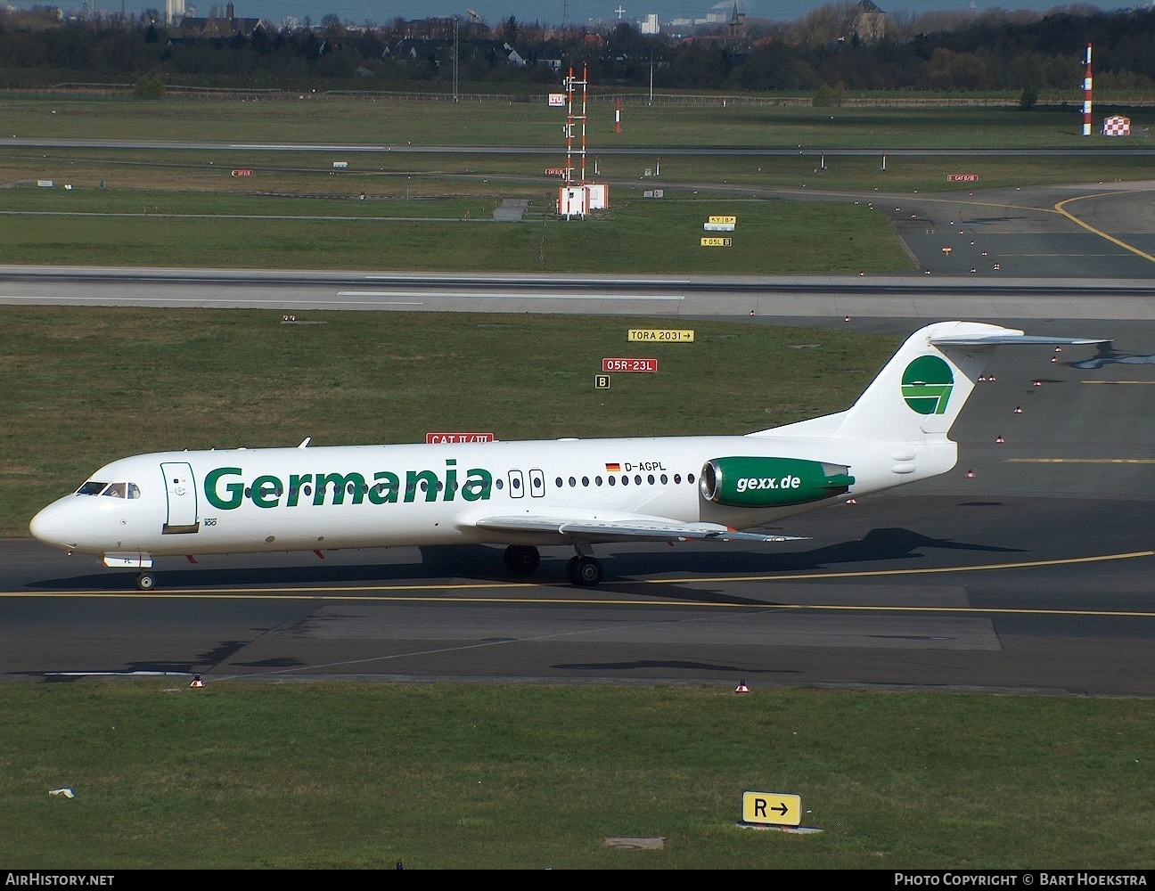 Aircraft Photo of D-AGPL | Fokker 100 (F28-0100) | Germania | AirHistory.net #152518