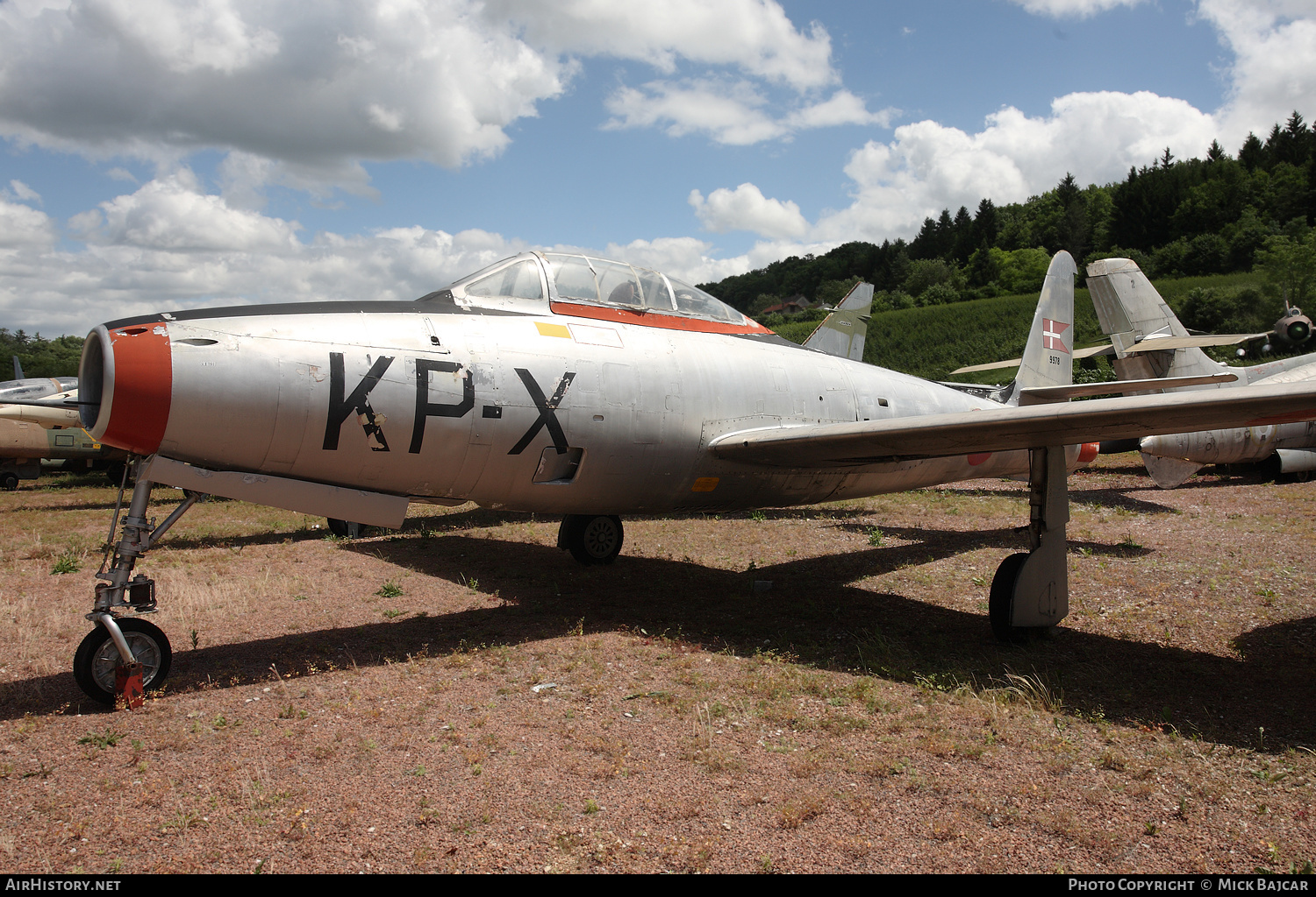 Aircraft Photo of A-057 / 9978 | Republic F-84G Thunderjet | Denmark - Air Force | AirHistory.net #152530