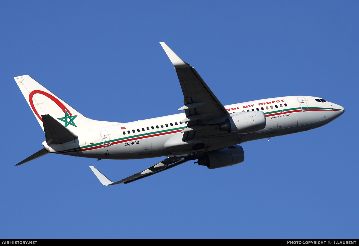 Aircraft Photo of CN-ROD | Boeing 737-7B6 | Royal Air Maroc - RAM | AirHistory.net #152632