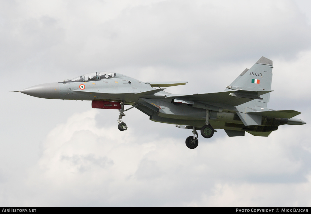 Aircraft Photo of SB043 | Sukhoi Su-30MKI | India - Air Force | AirHistory.net #152634