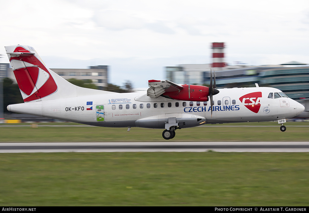 Aircraft Photo of OK-KFO | ATR ATR-42-500 | ČSA - Czech Airlines | AirHistory.net #152652