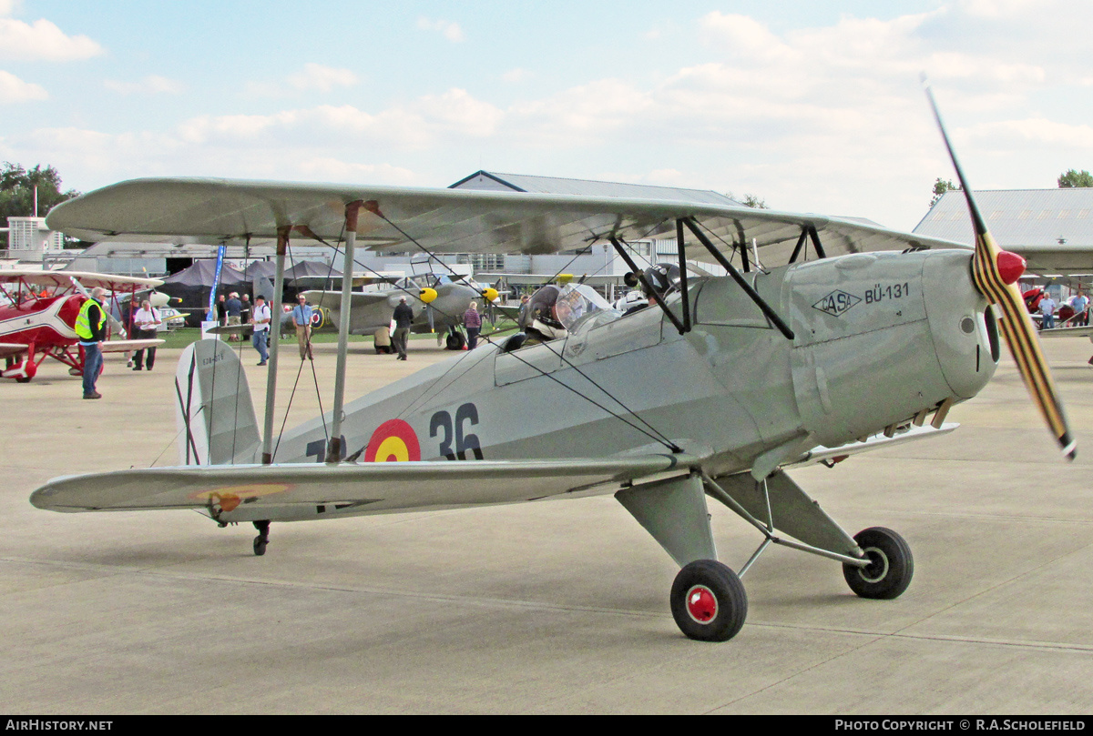 Aircraft Photo of G-CDJU / E3B-379 | CASA 1.131E Jungmann | Spain - Air Force | AirHistory.net #152654