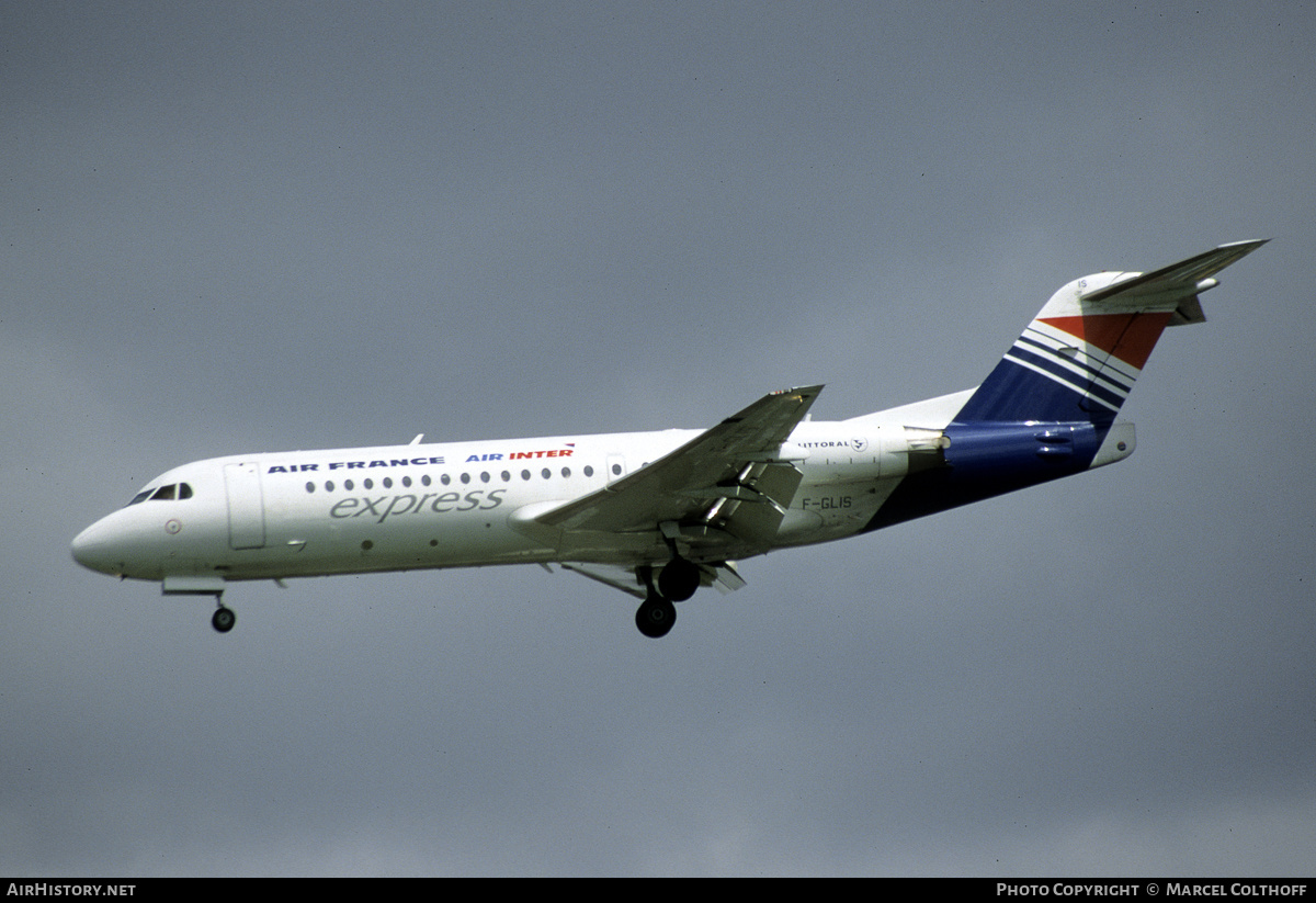 Aircraft Photo of F-GLIS | Fokker 70 (F28-0070) | Air France Express | AirHistory.net #152658
