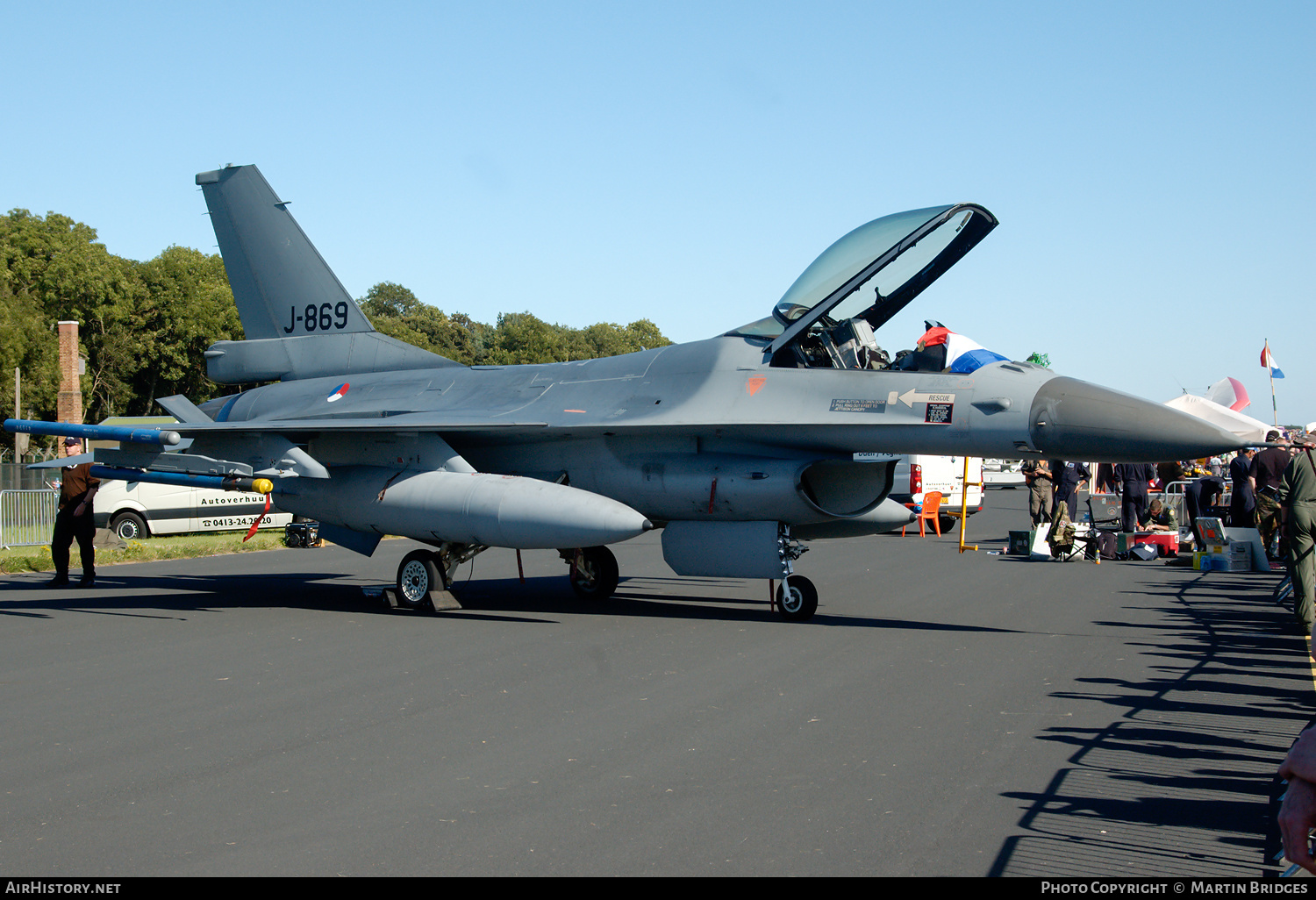 Aircraft Photo of J-869 | General Dynamics F-16AM Fighting Falcon | Netherlands - Air Force | AirHistory.net #152690