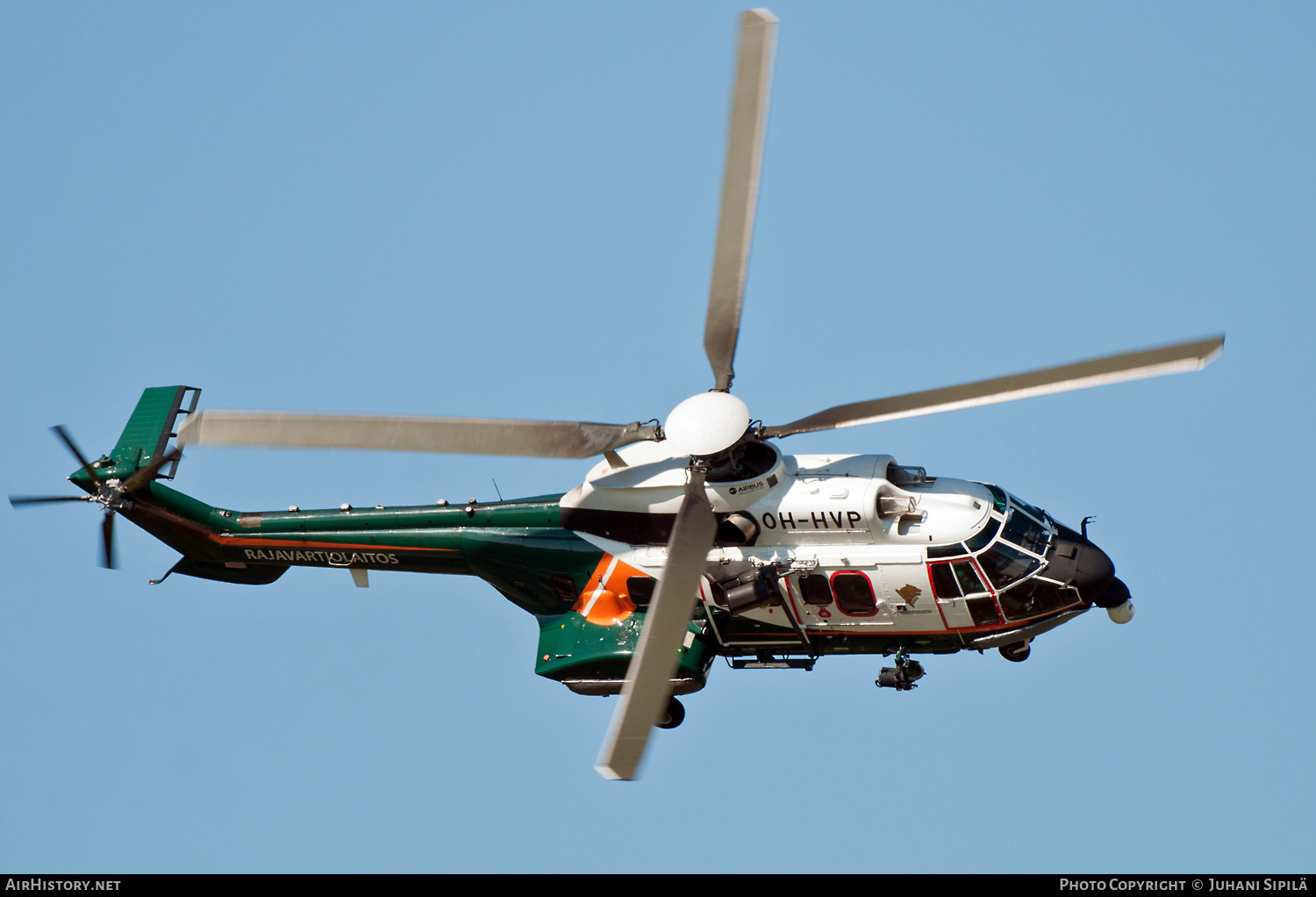 Aircraft Photo of OH-HVP | Aerospatiale AS-332L1e Super Puma | Rajavartiolaitos - Finnish Border Guard | AirHistory.net #152717