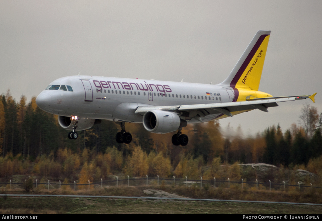 Aircraft Photo of D-AKNH | Airbus A319-112 | Germanwings | AirHistory.net #152718