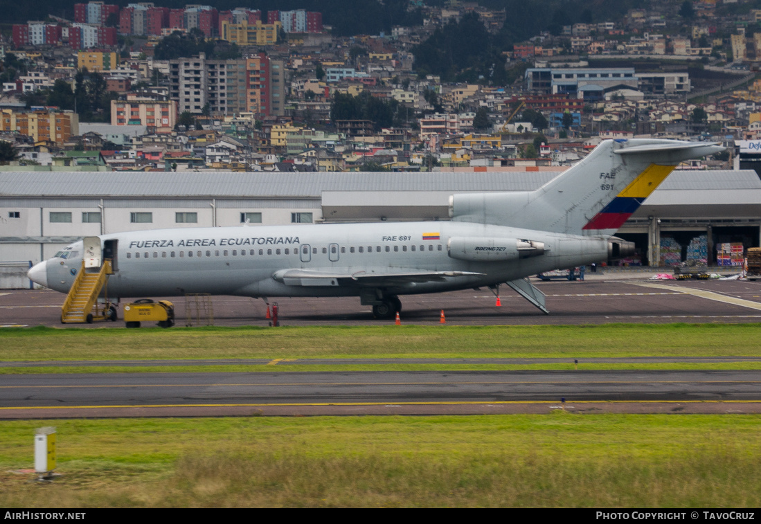 Aircraft Photo of FAE-691 | Boeing 727-134 | Ecuador - Air Force | AirHistory.net #152770