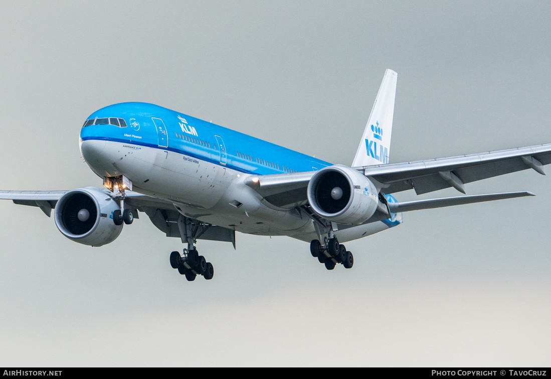 Aircraft Photo of PH-BQA | Boeing 777-206/ER | KLM - Royal Dutch Airlines | AirHistory.net #152789