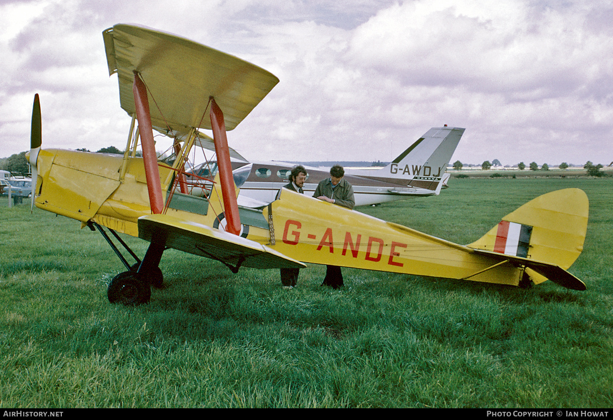 Aircraft Photo of G-ANDE | De Havilland D.H. 82A Tiger Moth II | UK - Air Force | AirHistory.net #152899