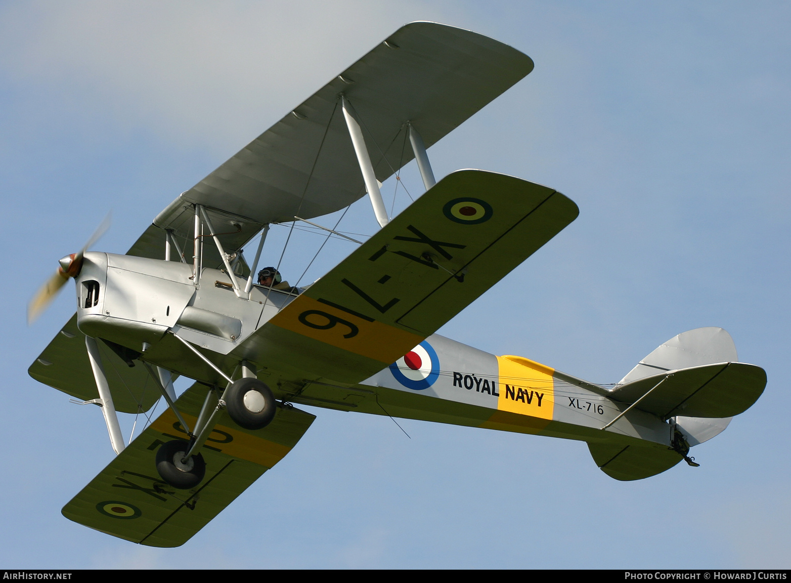 Aircraft Photo of G-AOIL / XL716 | De Havilland D.H. 82A Tiger Moth II | UK - Navy | AirHistory.net #152907