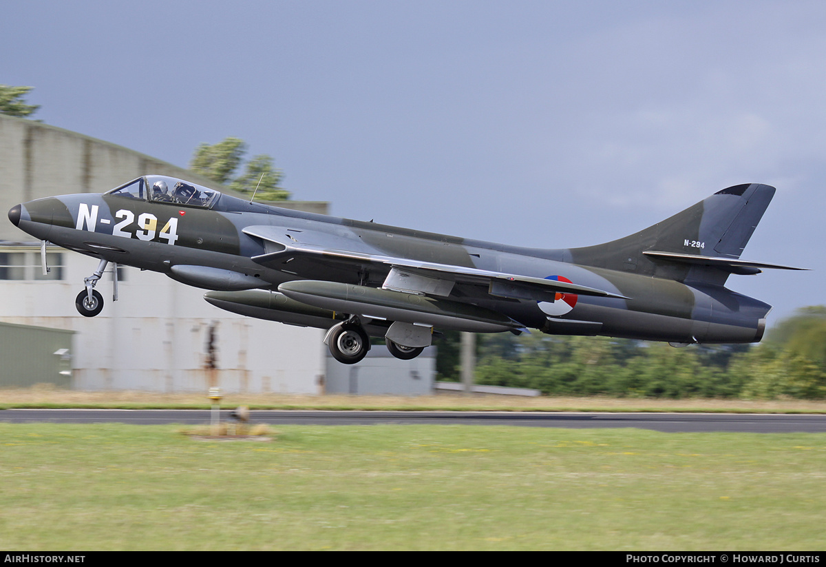 Aircraft Photo of G-KAXF / N-294 | Hawker Hunter F6A | Netherlands - Air Force | AirHistory.net #152916