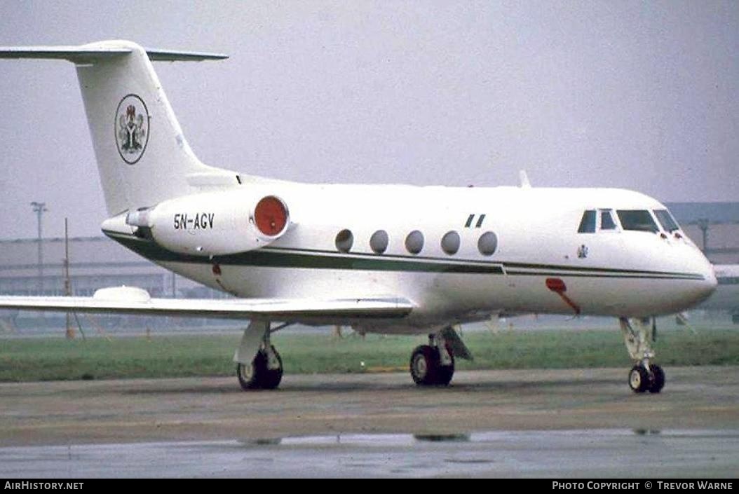 Aircraft Photo of 5N-AGV | Grumman American G-1159 Gulfstream II | Federal Republic of Nigeria | AirHistory.net #152930