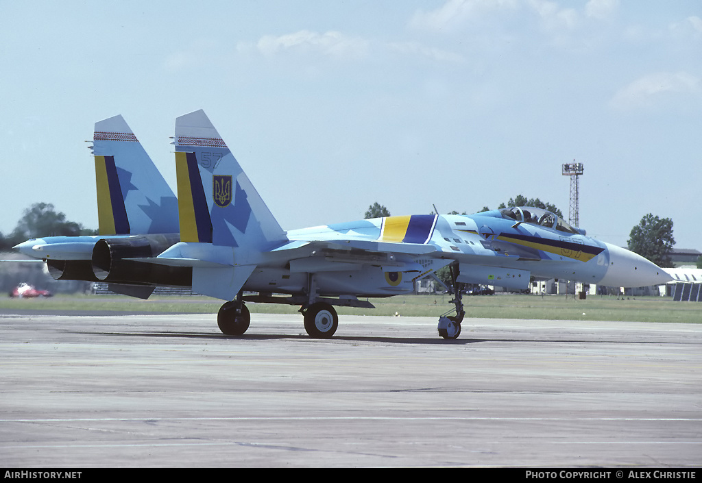 Aircraft Photo of 57 blue | Sukhoi Su-27S | Ukraine - Air Force | AirHistory.net #153013