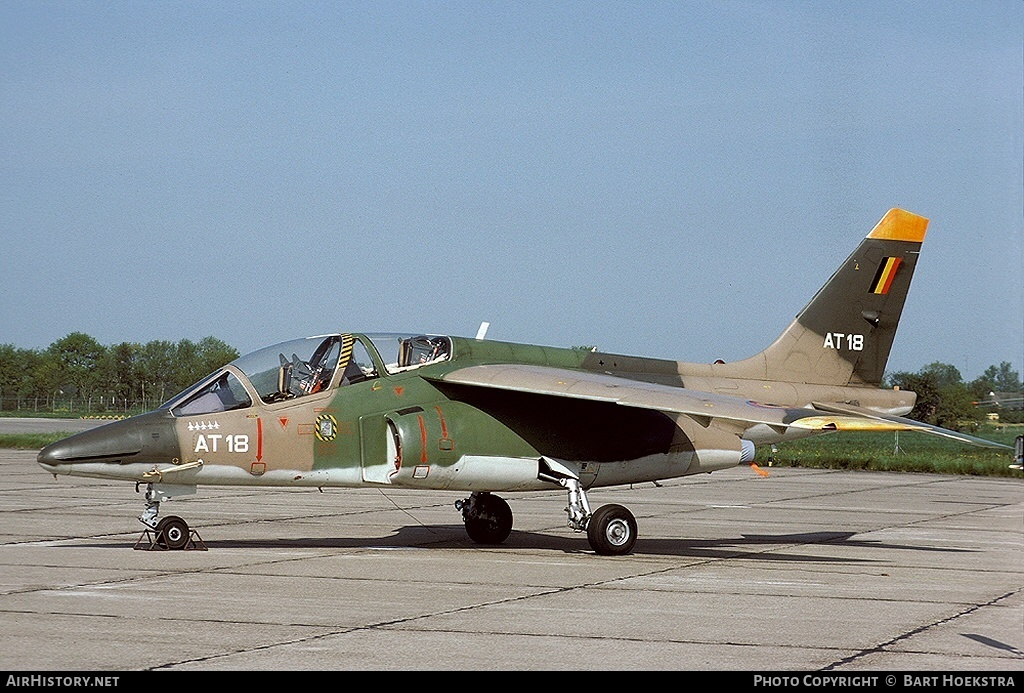 Aircraft Photo of AT18 | Dassault-Dornier Alpha Jet 1B | Belgium - Air Force | AirHistory.net #153140